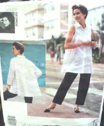 2686 J GEORGE FLARE SHIRT SLVS OR NOT,CROP PANTS PATTERN 6-10